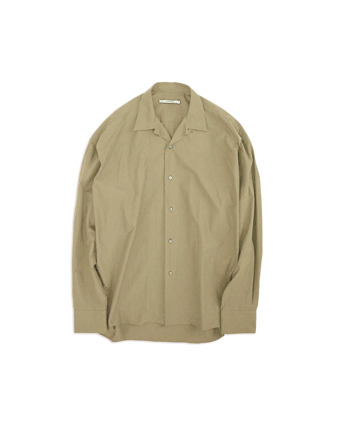 80/1 Cotton Typewriter Open-Collar Shirt